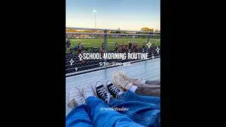 Perfect school morning routine 5:30-7:00am 🎀💕 #aesthetic #viralshorts
