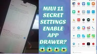 Miui 11 Secret... Enable App drawer.. Secret Settings 😱