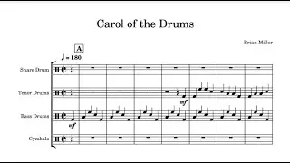Carol of the Drums | Epic Drumline arrangement