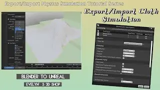 Export/Import Cloth Physics Sim (ABC File) Blender to Unreal Engine Tutorial