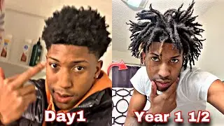 My 1 Year Freeform Dreads Journey Transformation🔥#freeformdreads #freeformlocs