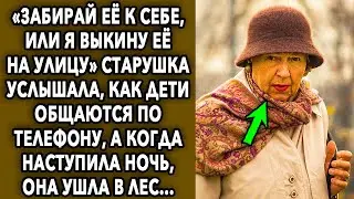 «Забирай ее к себе, или я выставлю ее на улицу» старушка услышала, как дети общаются по телефону...