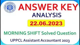 UPPCL AA EXAM 2023 QUESTION PAPER ANALYSIS | 22.06.2023 Morning Shift | ANSWER KEY