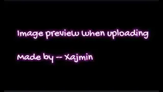 Image Preview When Uploading in Oracle APEX