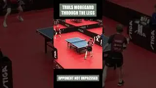 Truls Moregardh THROUGH THE LEGS SHOT! #shorts #tabletennis