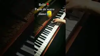 Belle - Paris de notre dame🎶  Music Piano Pianocover Piyano Belle notre dame