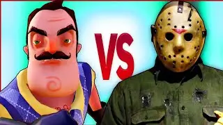 ДЖЕЙСОН ВУРХИЗ VS ПРИВЕТ СОСЕД | СУПЕР РЭП БИТВА | Hello Neighbor alpha ПРОТИВ Jason Voorhees Friday