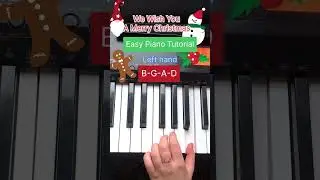 we wish you a merry #christmas 🎄 #shorts #short #tutorial #happynewyear  #easy #piano
