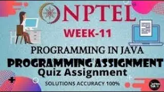Programming in Java Week 11|| Quiz assignment 11 nptel || NPTEL JAVA Solution || July 2021