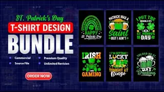 St. Patrick's Day T-Shirt Design Bundle For POD
