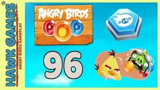 Angry Birds Stella POP Bubble Shooter Level 96 - Walkthrough, No Boosters