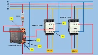 How to Connect On Delay Timer with Contactor