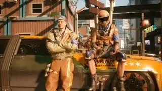 Cyberpunk 2077 Badass Moment (V Intimidates Scavs)