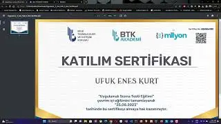 LinkedIn'e BTK Akademi Setifikası Yükleme