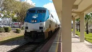 A Pair of Amtrak Genesis leading the Palmetto and Lakeland Passenger Train Station