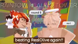 i beat @ReaIOlive again!!! | Rainbow Healing Tower☁️🌈✨️ #14t709c_al