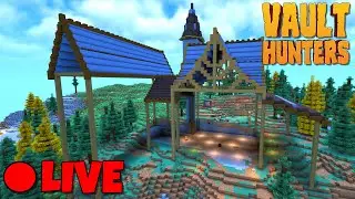 LIVE! Working On The New Base | Minecraft Vault Hunters 1.18