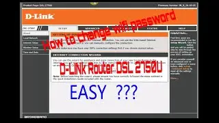 how to change wifi password in D-Link Router DSL- 2750U