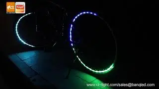 How To Make Eye Catching Bike Wheel Lights with CL Light Smart RGB LED Strip?