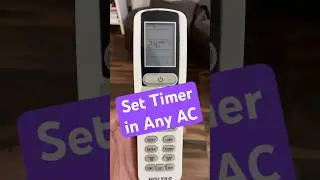 Set Timer in AC | How to set up your Air Conditioner Timer