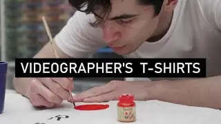 Handmade custom design T-SHIRTS - videographer's edition
