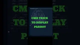Command prompt trick to display parrot #shorts #tricks #cmd