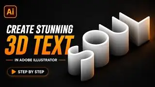 Faded 3D Text Effect using Adobe Illustrator | हिंदी / اردو