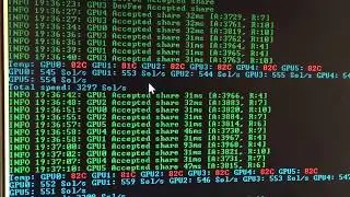 ZCASH - MINING  live hashrate summary