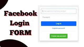 Facebook login page clone | mini project 2