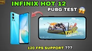 INFINIX HOT 12 PUBG GRAPHICS TEST | 120 FPS 🥶 INIFNIX HOT 12 GAMING TEST