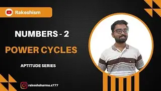 Power Cycles | Numbers | Placement | Telugu | Aptitude