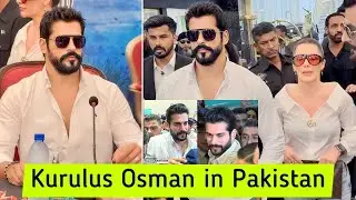 Burak özçivit in Lucky One Mall Karachi | Burak Ozcivit Dabang Entry | Osman ghazi team in Pakistan