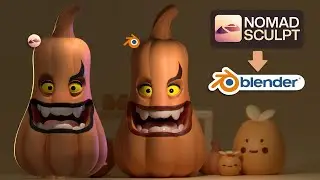 Gourdo Goes into Blender from Nomad Sculpt