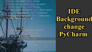 How to change the  background of pycharm IDE
