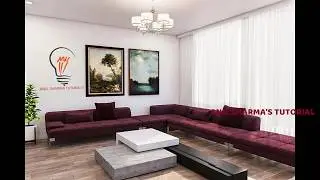 INTERIOR MODELING TEXTURE BASIC TUTORIAL IN 3DS MAX VRAY PART 04(hindi audio)
