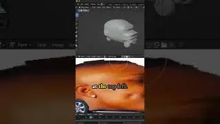 Texture Projection: Combination of UV unwrap. Texture paint for DaBaby Car meme -3d model in Blender