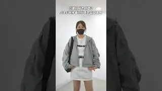 셀럽 후드 오버핏 바람막이 집업 점퍼