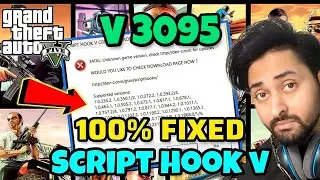 GTA 5 V3095 UPDATE |  SCRIPT HOOK V CRITICAL ERROR 2023 | Script Hook V | GTA 5 Mods Hindi/Urdu