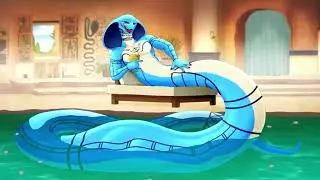 Egyptian python finds a beautiful prey to enjoy vore