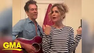 Kyra Sedgwick and Kevin Bacon celebrate their 36th wedding anniversary with a song