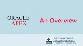 Oracle APEX Demo | Overview of Oracle APEX | Bytes Online Training