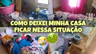 *COMO DEIXEI MINHA CASA FICAR NESSA SITUAÇÃO*🥺 SUJO AO EXTREMO - FAXINA COMPLETA NO LA