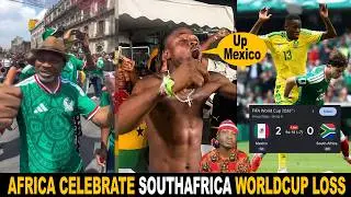 Africa Celebrate South Africa Loss To Mexico In Worldcup