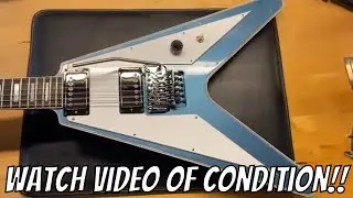 2023 Gibson Custom Shop Richie Faulkner Flying V Pelham Blue
