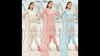 faux Georgette(semi stitched) Salwar suit