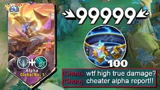 ALPHA FIRST ITEM THUNDERBELT IS TOO TANKY BUT DEADLY!!😱 | ALPHA BEST BUILD FOR 2024! (100% BROKEN!)