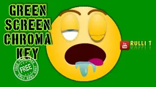 Green Screen HD [1080p] - LAZY FACE, DRUNK FACE, EMOTICON, EMO animation 🔊 sound
