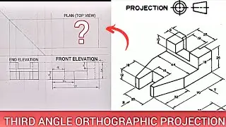 Third Angle Orthographic Projection in technical drawing and engineering graphics.