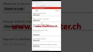 VbaWriter.ch générateur des codes VBA gratuit