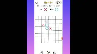 Brain Out Level 181 Five in a row